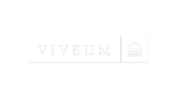 Logo von Viveum mit Schriftzug und Symbol