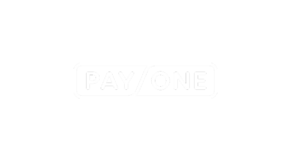 Logo von PAY/ONE in schwarzer Schrift auf weißem Hintergrund