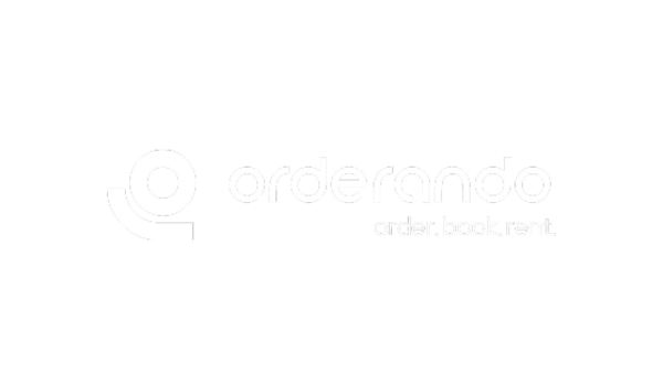 Logo von ordernado mit Slogan order.book.rent.