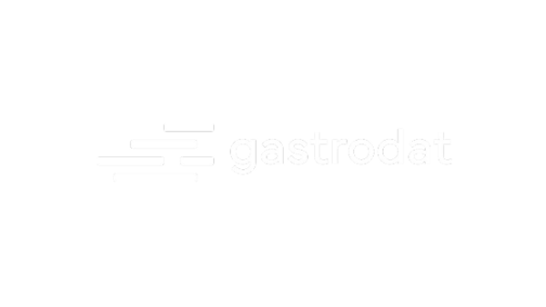 Logo von gastropdat mit stilisierten Balken links