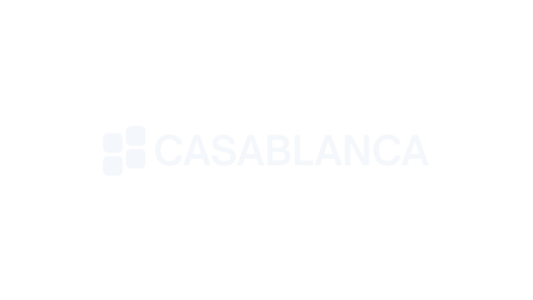 Casablanca Logo mit stilisiertem Symbol links